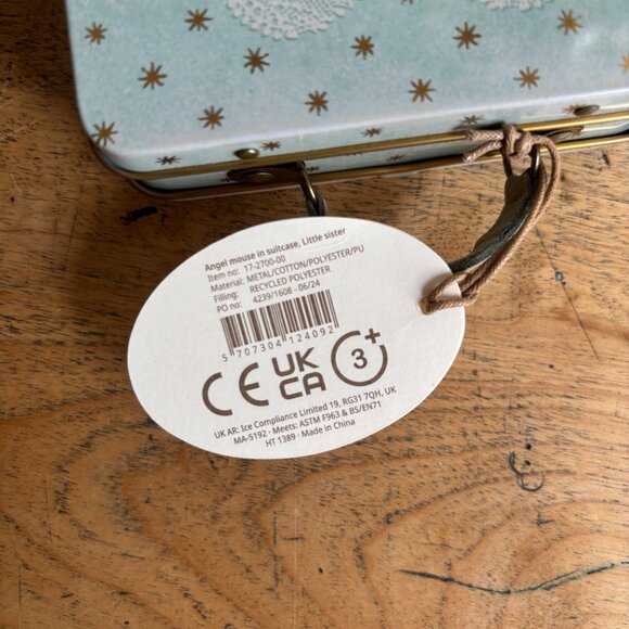 NWT! Maileg - Little Sister Angel Mouse in Suitcase - Picture 6 of 7